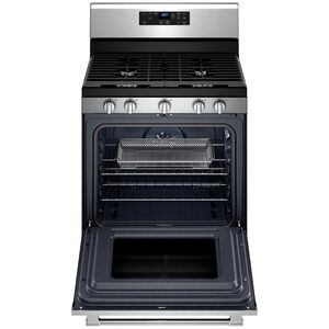 Maytag 30 in. 5.0 cu. ft. Air Fry Convection Oven Freestanding Gas Range with 5 Sealed Burners - Stainless Steel, , hires