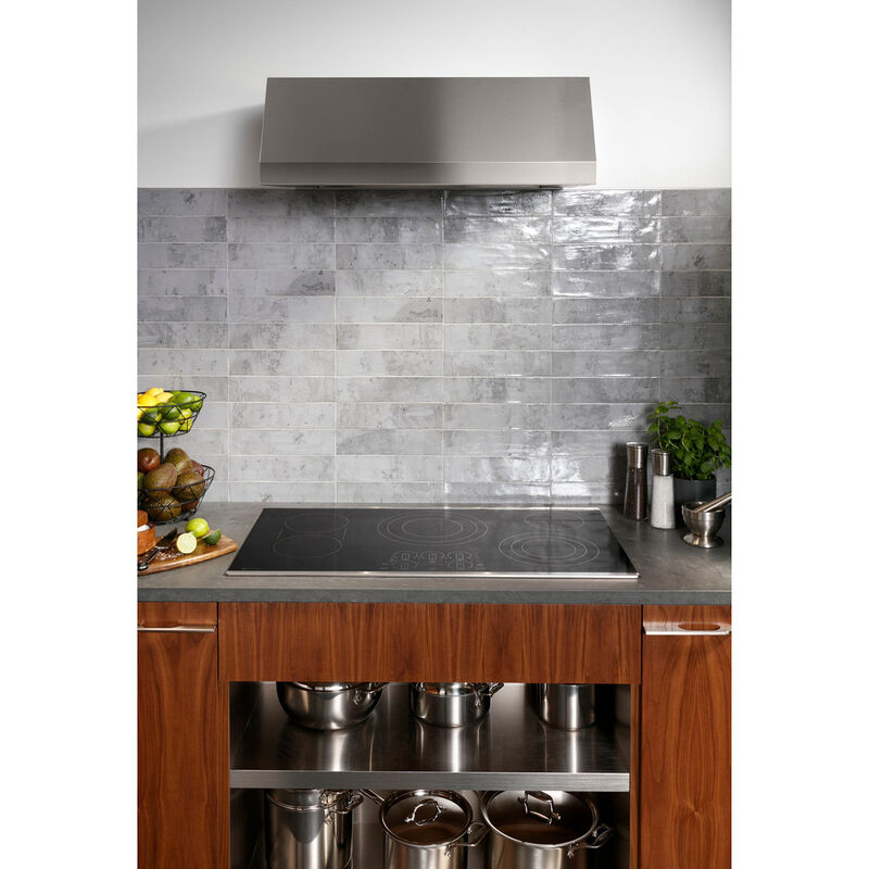 GE Profile 30 in. 5-Burner Smart Electric Cooktop with Power Burner - Stainless Steel, , hires
