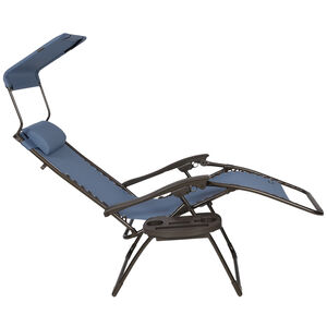 Bliss 26" Wide Zero Gravity Chair with an Adjustable Canopy Sun-Shade, Drink Tray, & Adjustable Pillow, , hires