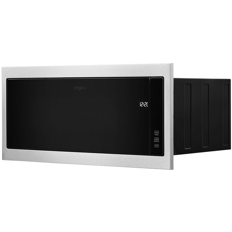 Whirlpool 30 in. 1.1 cu. ft. 1000W Low Profile Built-In Microwave - Stainless Steel, , hires