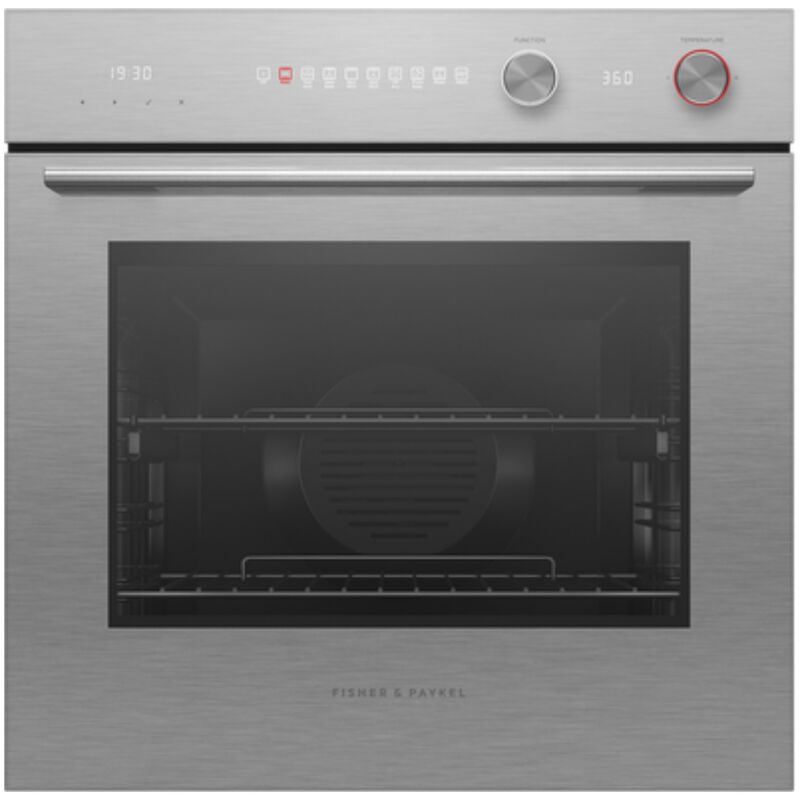 Fisher & Paykel Series 5 24 in. 3.0 cu. ft. Electric Single Wall Oven with Standard Convection - Brushed Silver Glass, , hires