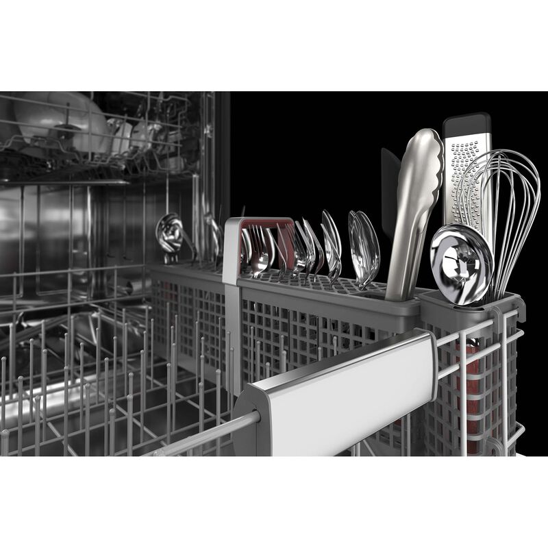 KitchenAid 24 in. Top Control Dishwasher with 44 dBa Sound Level & 3rd-Rack - PrintShield Stainless, Stainless Steel with PrintShield Finish, hires