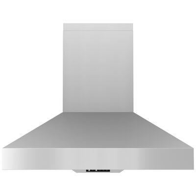 Zephyr 36 in. Chimney Style Range Hood with 3 Speed Settings, 600 CFM & 2 LED Lights - Stainless Steel | ZPO-E36AS