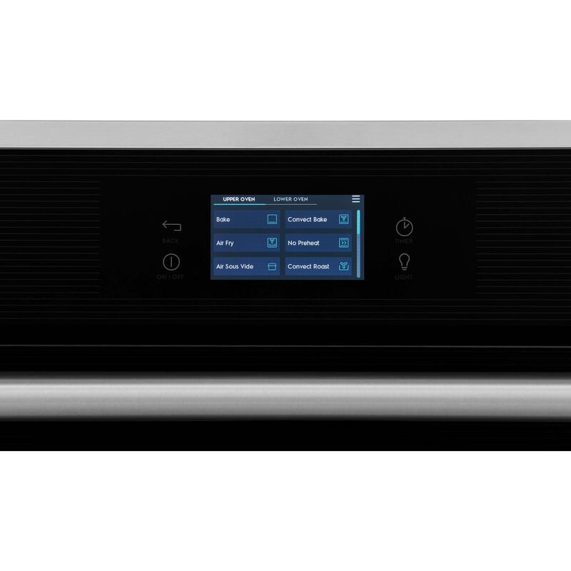 Electrolux 30 in. 10.6 cu. ft. Smart Top Control SteamElectric Double Wall Oven with Standard Convection - Stainless Steel, , hires