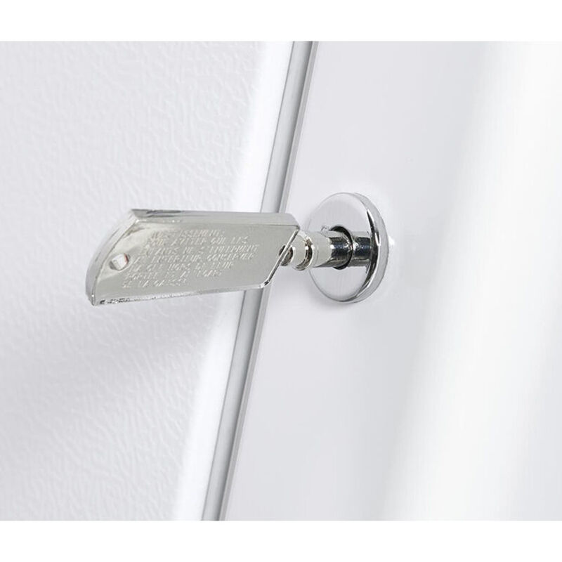 GE 33 in. 17.3 cu. ft. Garage-Ready Upright Freezer with Adjustable Shelves - White, , hires