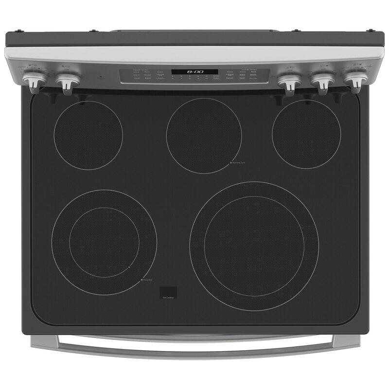 GE 30 in. 6.6 cu. ft. Air Fry Standard Convection Double Oven Electric Range with Smoothtop Burners - Stainless Steel, Stainless Steel, hires