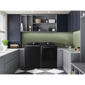 Samsung 27 in. 4.6 cu. ft. Smart Top Load Washer with ActiveWave Agitator & Active WaterJet - Brushed Black, Brushed Black, hires