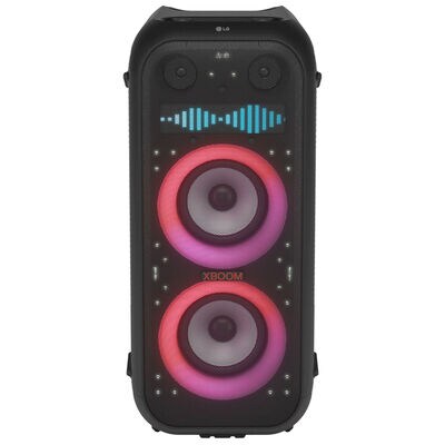 LG XBOOM Portable Tower Speaker with Pixel LED Lighting - Black | XL9T