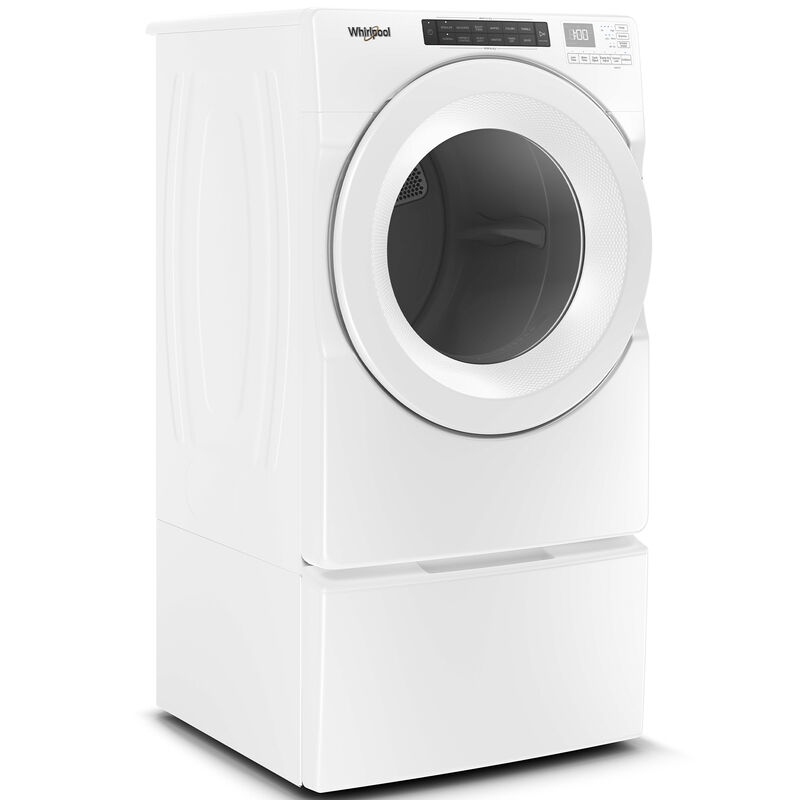 Whirlpool 27 in. 7.4 cu. ft. Stackable Gas Dryer with Intuitive Touch Controls, Sanitize Cycle & Sensor Dry - White, , hires