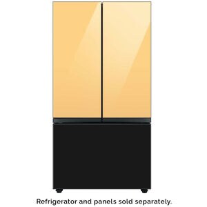 Samsung BESPOKE 3-Door French Door Bottom Panel for Refrigerators - Charcoal Glass, , hires