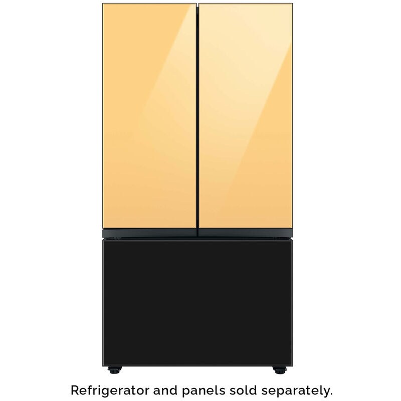 Samsung BESPOKE 3-Door French Door Bottom Panel for Refrigerators - Charcoal Glass, , hires