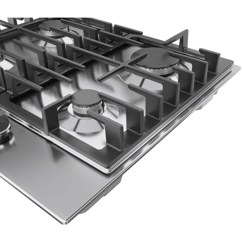 Bosch 300 Series 24 in. 4-Burner Natural Gas Cooktop with Simmer Burner - Stainless Steel, , hires