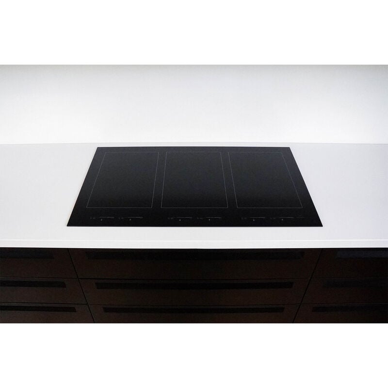 JennAir Oblivian Glass 36 in. 6-Burner Induction Cooktop with Simmer Burner & Power Burner - Black, , hires