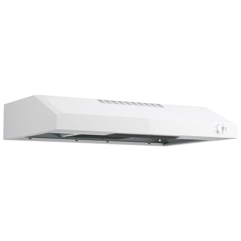 GE 30 in. Convertible Standard Style Range Hood with 200 CFM, 2 Fan Speeds & 1 Incandescent Light - White, , hires