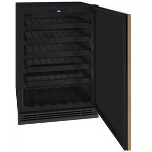 U-Line 1 Class Series 24 in. 5.5 cu. ft. Compact Built-In/Freestanding Wine Cooler with 48 Bottle Capacity, Single Temperature Zone & Digital Control - Custom Panel Ready, , hires