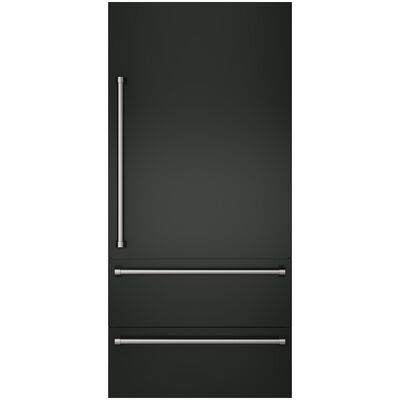 Viking 36 in. Integrated Bottom-Freezer Right Hinge Door Panel Kit with Handle - Antique Bronze | VI7364BDPRAN