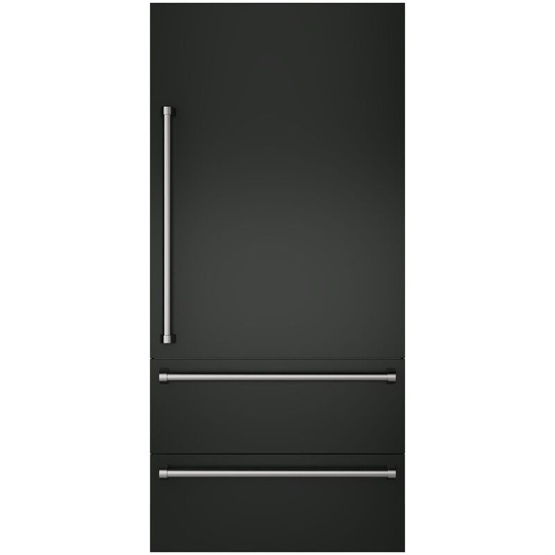Viking 36 in. Integrated Bottom-Freezer Right Hinge Door Panel Kit with Handle - Antique Bronze, , hires