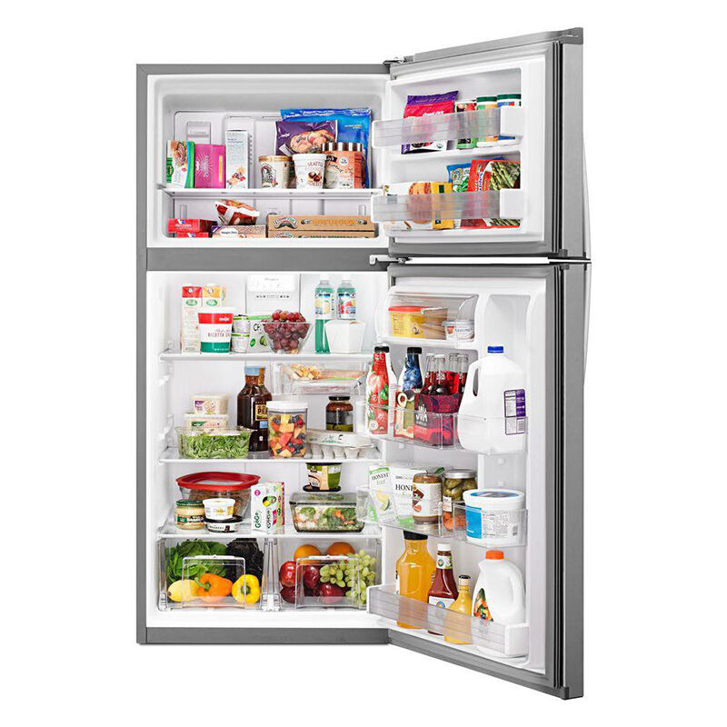 Freezer Refrigerator Stainless Steel, How To Put Shelves Back In Whirlpool Fridge