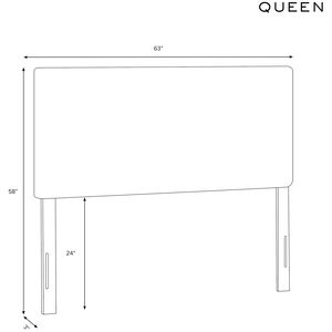 Skyline Furniture Rounded Velvet Queen Size Headboard - White, , hires