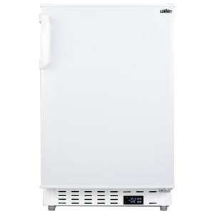 Summit 20" 2.7 Cu. Ft. Built-In Upright Compact Freezer with Adjustable Shelves & Digital Control - White, , hires