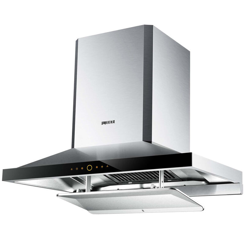 Fotile Perimeter Series 36 in. Ducted Chimney Style Range Hood with 1000 CFM, 3 Fan Speeds & 2 LED Lights - Stainless Steel, , hires