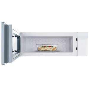 GE 30 in. 1.2 cu. ft. 1000W Low Profile Over-the-Range Microwave with 400 CFM & Sensor Cooking - White, , hires