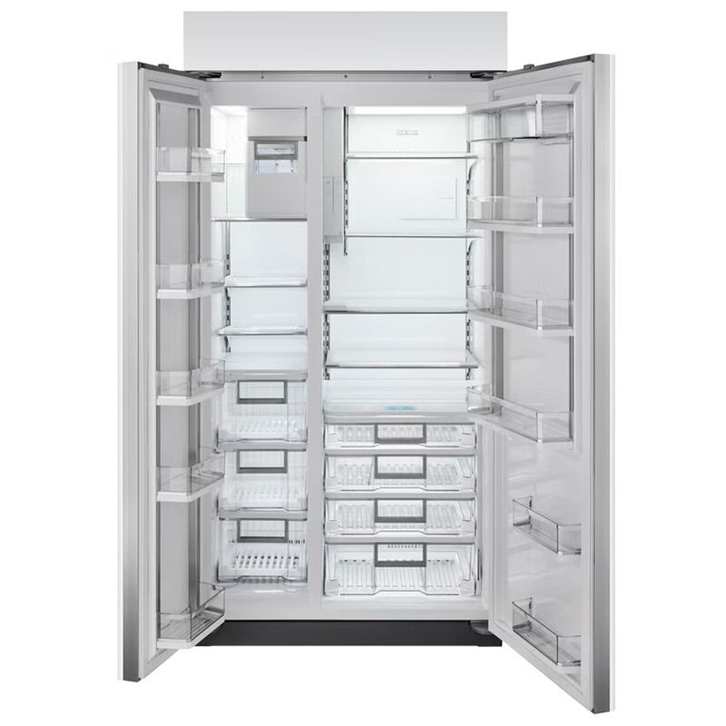 Sub-Zero Classic 42 in. 24.5 cu. ft. Built-In Smart Counter Depth Side-by-Side Refrigerator with Professional Handles, Internal Ice & Water Dispenser - Stainless Steel, , hires