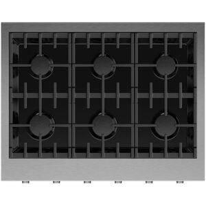 Fisher & Paykel Series 9 36 in. 6-Burner Natural Gas Rangetop with Simmer Burner & Power Burner - Stainless Steel, , hires