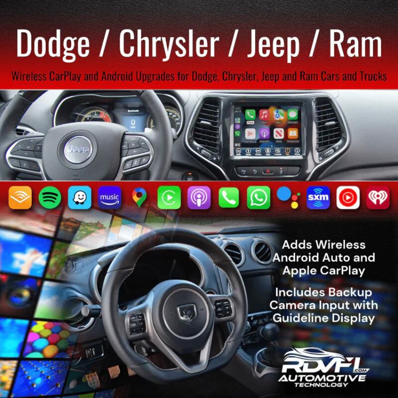 RDVFL Wireless CarPlay/Android Auto for Chrysler, Dodge, Jeep and RAM Vehicles, , hires