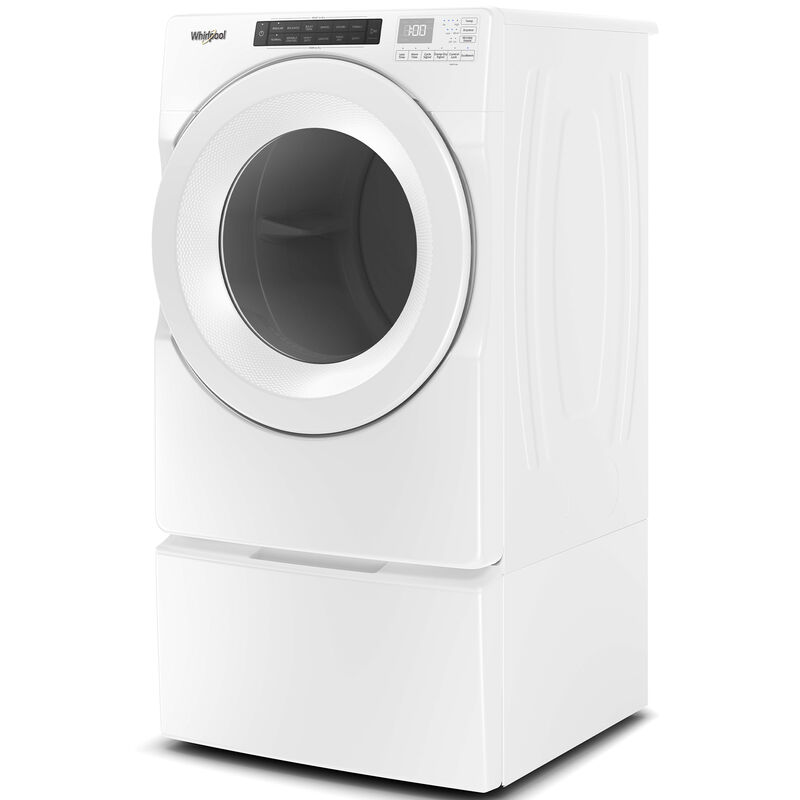 Whirlpool 27 in. 7.4 cu. ft. Stackable Gas Dryer with Intuitive Touch Controls, Sanitize Cycle & Sensor Dry - White, , hires