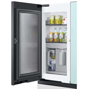 Samsung Bespoke 36 in. 22.8 cu. ft. Smart Counter Depth 4-Door French Door Refrigerator with Internal Water Dispenser - Morning Blue, Morning Blue, hires