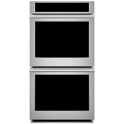 Monogram 27" 8.6 Cu. Ft. Electric Smart Double Wall Oven with True European Convection & Self Clean - Stainless Steel | ZKD90DPSNSS