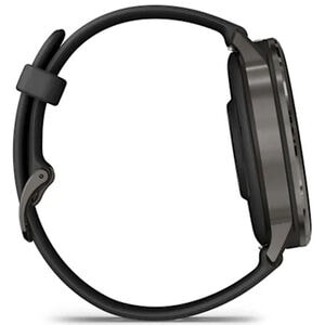 Garmin Venu 4 45 mm Smart Watch - Slate with Black Silicone Band, , hires