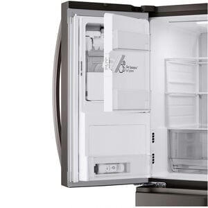 LG 36 in. 28.6 cu. ft. Smart 4-Door French Door Refrigerator with Ice & Water Dispenser - PrintProof Black Stainless Steel, PrintProof Black Stainless Steel, hires