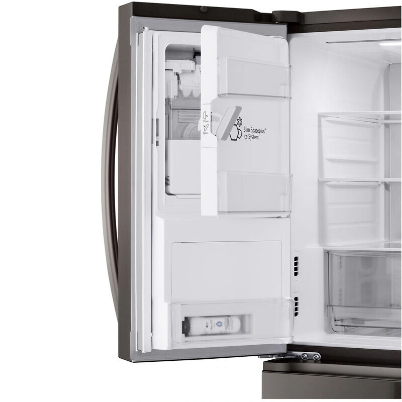 LG 36 in. 28.6 cu. ft. Smart 4-Door French Door Refrigerator with Ice & Water Dispenser - PrintProof Black Stainless Steel, PrintProof Black Stainless Steel, hires