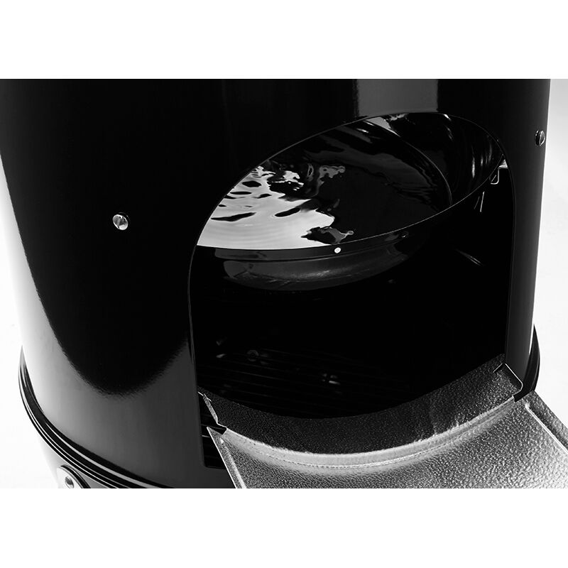 Weber Smokey Mountain 18 in. 2-Rack Charcoal Smoker with Built-In Thermometer - Black, , hires