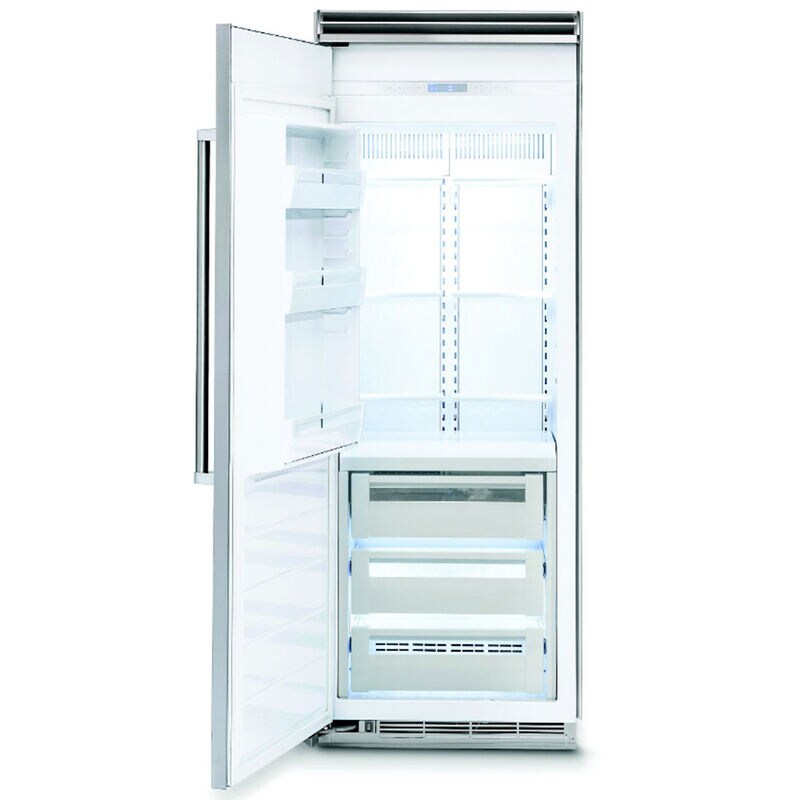 Viking 5 Series 30 in. 15.9 cu. ft. Built-in Triple-Drawers Upright Freezer with Ice-Maker & Adjustable Shelves - Stainless Steel, , hires