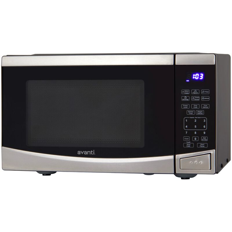 Avanti 19 in. 0.9 cu. ft. 900W Countertop Microwave - Stainless Steel, , hires