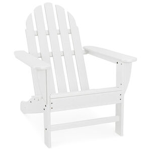 Hanover Classic All-Weather Adirondack Chair - White, White, hires