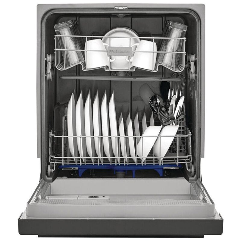 Frigidaire 24 in. Front Control Dishwasher with 62 dBa Sound Level & Pocket - Stainless Steel, Stainless Steel, hires