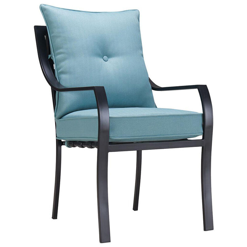 Hampton bay glass patio hot sale table set