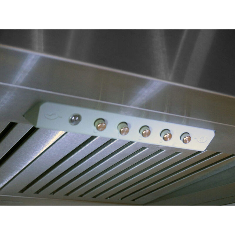 XO 36 in. Standard Style Range Hood with 3 Speed Settings, 600 CFM, Convertible Venting & 2 LED Lights - Stainless Steel, , hires