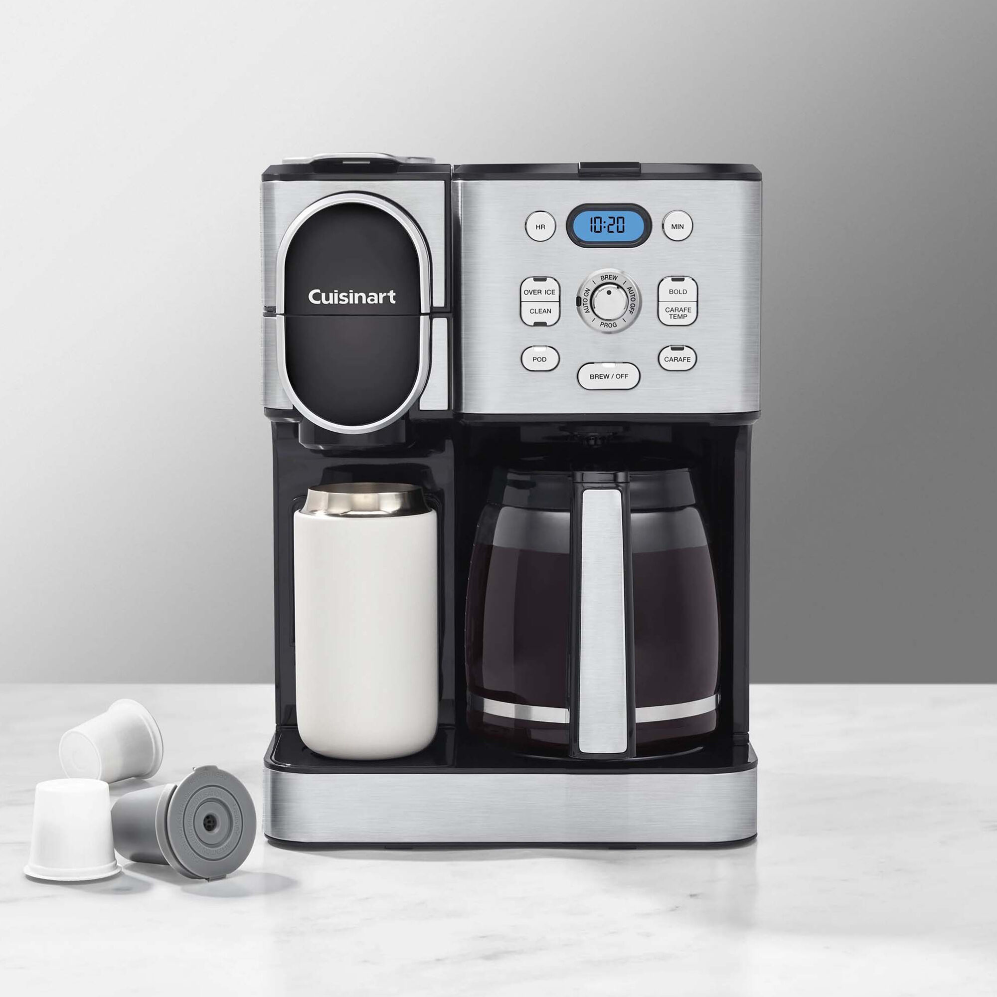 Cuisinart 12-Cup Coffee Maker with Single-Serve Brewer - Stainless