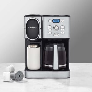 Cuisinart 12-Cup Coffee Maker with Single-Serve Brewer - Stainless Steel, , hires