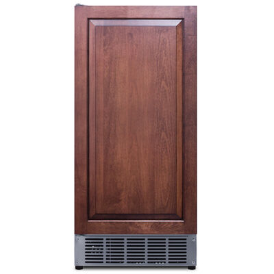 Summit 15 in. Built-In Undercounter Commercial-Use Ice Maker with 25 lb. Ice Storage, Auto-Defrost & Digital Control - Custom Panel Ready | BIM44GCSSIFA