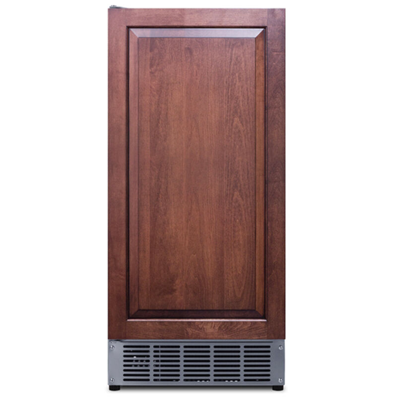 Summit 15 in. Built-In Undercounter Commercial-Use Ice Maker with 25 lb. Ice Storage, Auto-Defrost & Digital Control - Custom Panel Ready, , hires