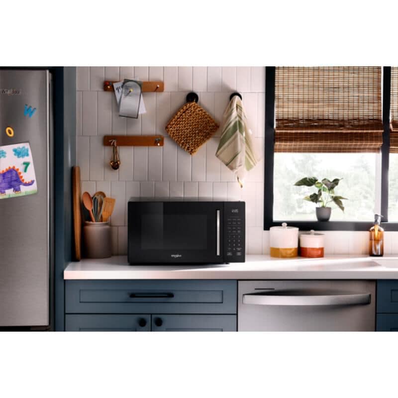 Whirlpool 21 in. 1.0 cu. ft. 900W Countertop Microwave with Convection Cooking - Black, , hires