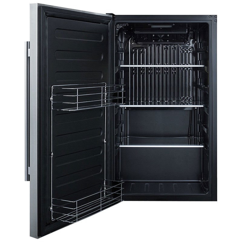 Summit 19 in. 3.1 cu. ft. Left-Hinged ADA Compliant Undercounter Refrigerator - Stainless Steel, , hires