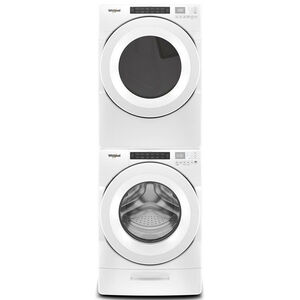Whirlpool 27 in. 7.4 cu. ft. Stackable Long Vent Gas Dryer with Intuitive Controls, Sanitize Cycle & Sensor Dry - White, , hires