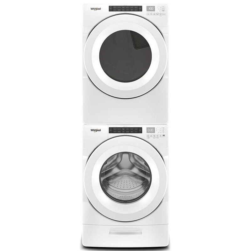 Whirlpool 27 in. 7.4 cu. ft. Stackable Long Vent Gas Dryer with Intuitive Controls, Sanitize Cycle & Sensor Dry - White, , hires